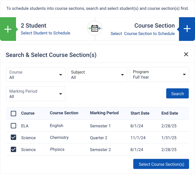 Assign to Courses